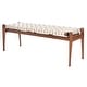 preview thumbnail 14 of 17, SAFAVIEH Couture Dilan Leather Bench - 50.8" W x 16.5" D x 18.1" H
