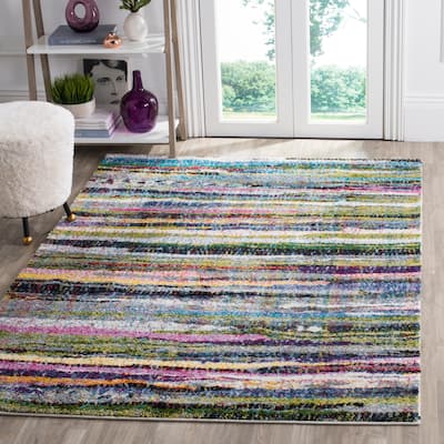 SAFAVIEH Fiesta Shag Dafina Stripe Rug