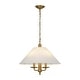preview thumbnail 5 of 11, Mid-Century Candle Fabric Round Tapered Cone Cage Chandelier 20in