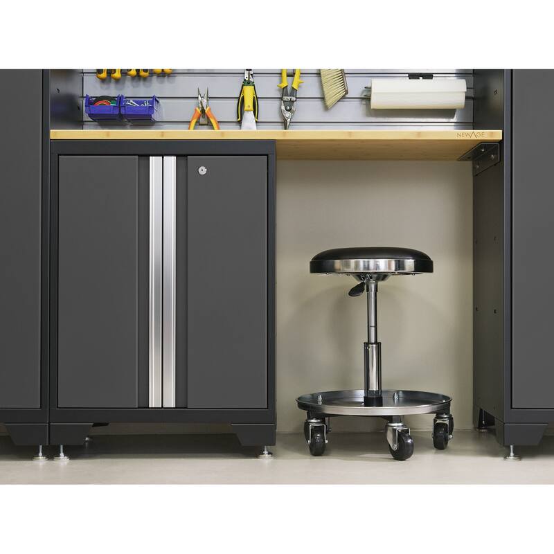 NewAge Products Bold Series 11-pc. Steel Garage Cabinet Set with 72" Integrated Display Shelf