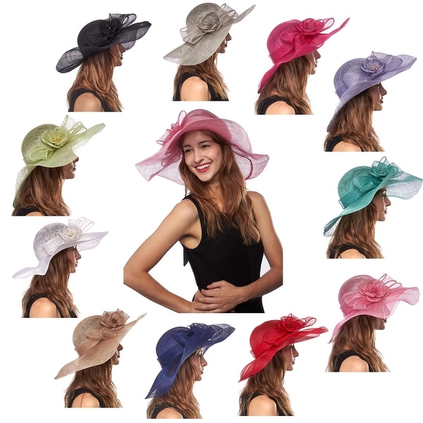 Haydock Park Princess Sinamay Derby Hat