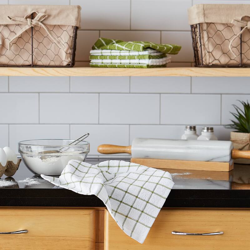 DII Artichoke Combo Windowpane Dishcloth (Set of 6)