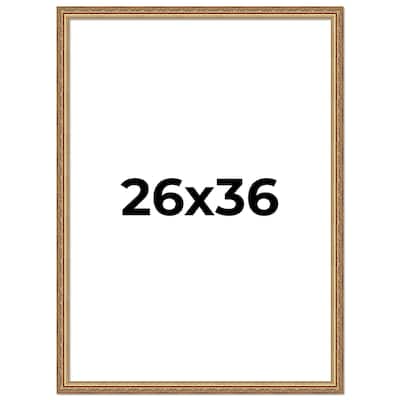 26x36 Frame Red Solid Wood Picture Frame Width 1.75 Inches | Interior Frame Depth 1 13/16 Inches