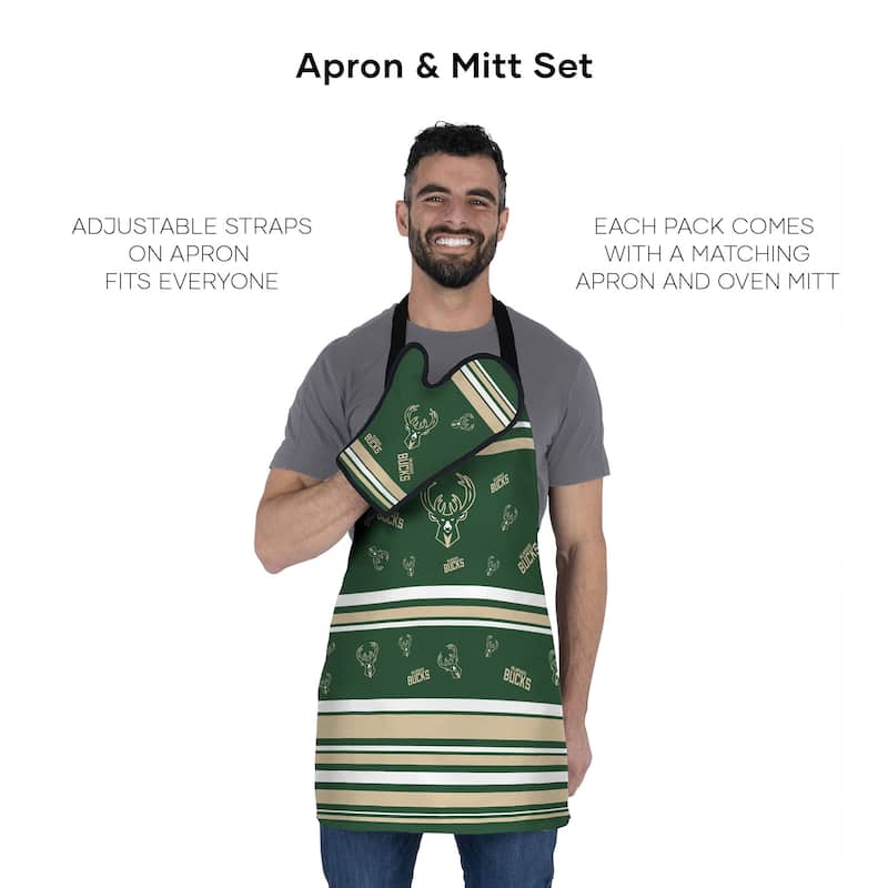 NBA Press Apron BBQ Mitt 2-piece Set