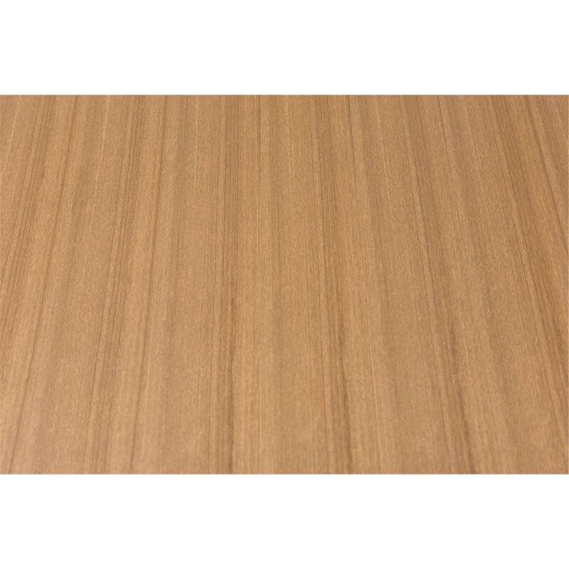 Mid-Century Modern Dining Table - French Oak Finish, 58.5" Wide, Retro Design, Solid Wood Table - 35.1