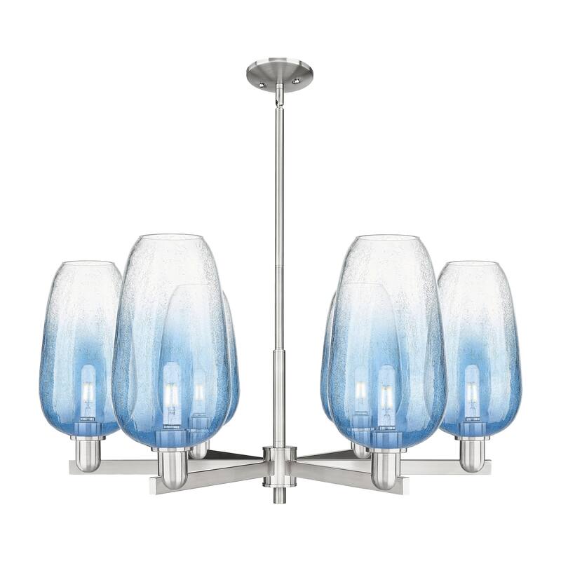 Innovations Lighting Downtown Urban - Brookhaven Flute - 6 Light 24" Stem Hung Chandelier