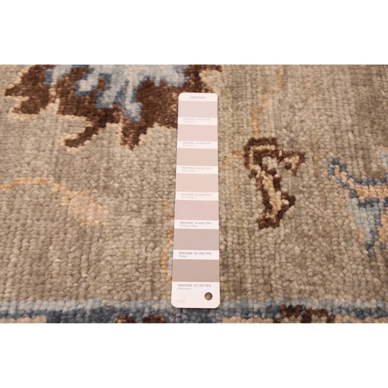 ECARPETGALLERY Hand-knotted Jules Serapi Light Grey Wool Rug - 9'1 x 11'10