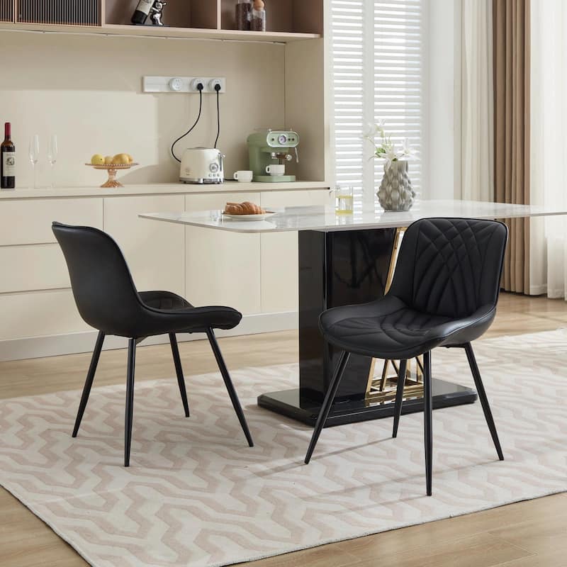 Dining Chairs Set of 2, Mid Century Modern Kitchen Chairs