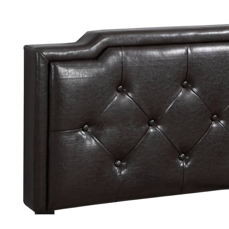 Cappuccino Twin Bed with Rich Finish, Compact Frame and Durable Construction for Guest Rooms, Kids' Rooms or Apartments