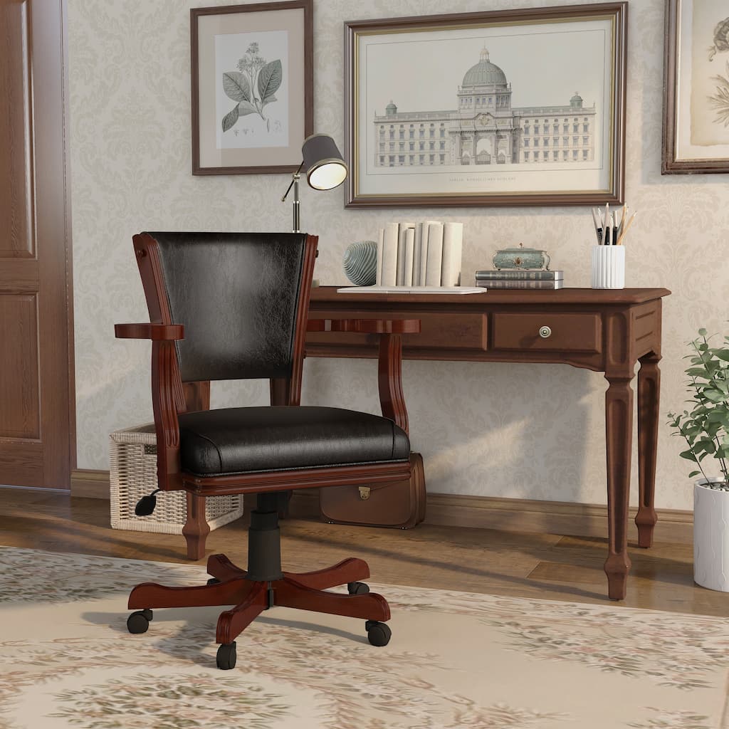 Jier Traditional Height Adjustable Game Desk Chair by Furniture of America