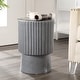 preview thumbnail 4 of 27, JONATHAN Y Kline 19" Modern Art Deco Tambour Accent Table