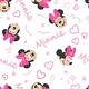 preview thumbnail 5 of 3, Lambs & Ivy Disney Baby Minnie Mouse Love White/Pink Heart Fitted Crib Sheet
