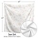 preview thumbnail 3 of 3, Star and Moon Collection Girl Baby Swaddle Receiving Blanket - Blush Pink, Gold, and Grey Celestial