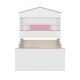 preview thumbnail 15 of 13, Kids House-Shaped Wooden Bed with Storage Shelf and 2 Storage Drawers