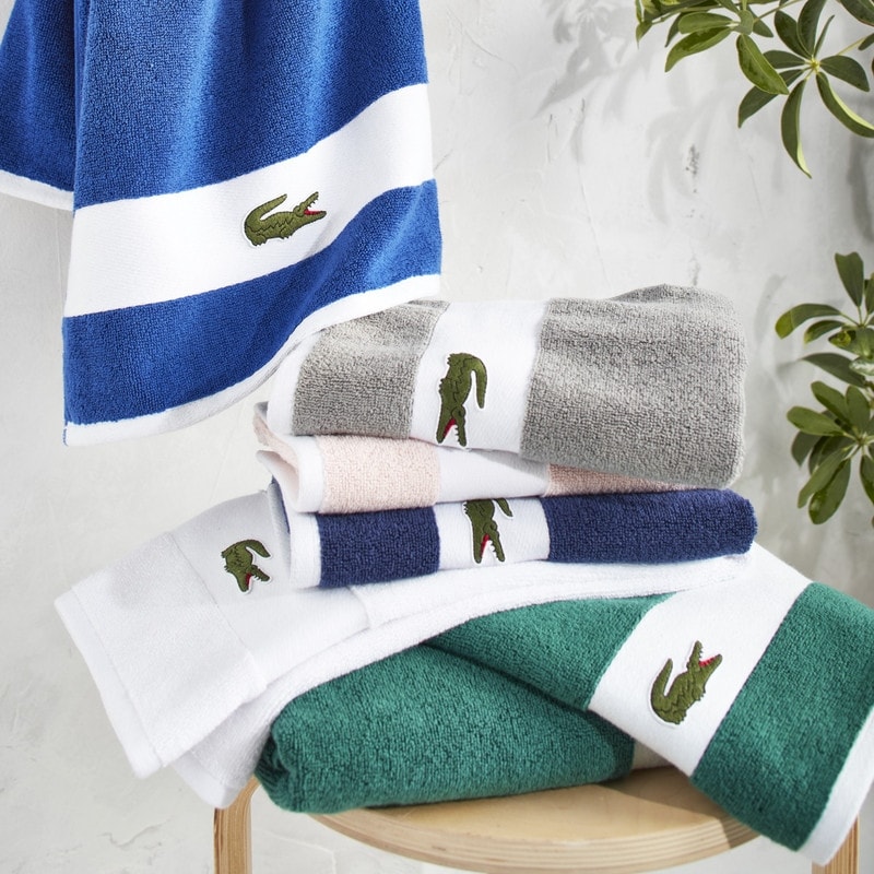 Supima Cotton Lacoste Bath Mat Set Lacoste Heritage Supima Cotton