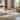 27.5" Industrial Style Coffee Table with Round MDF Tabletop and Sturdy Metal Frame Legs for Living Room - 1-Piece
