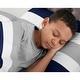 preview thumbnail 4 of 4, Sweet Jojo Designs Navy Blue and Gray Stripe 2-piece Twin Comforter Set