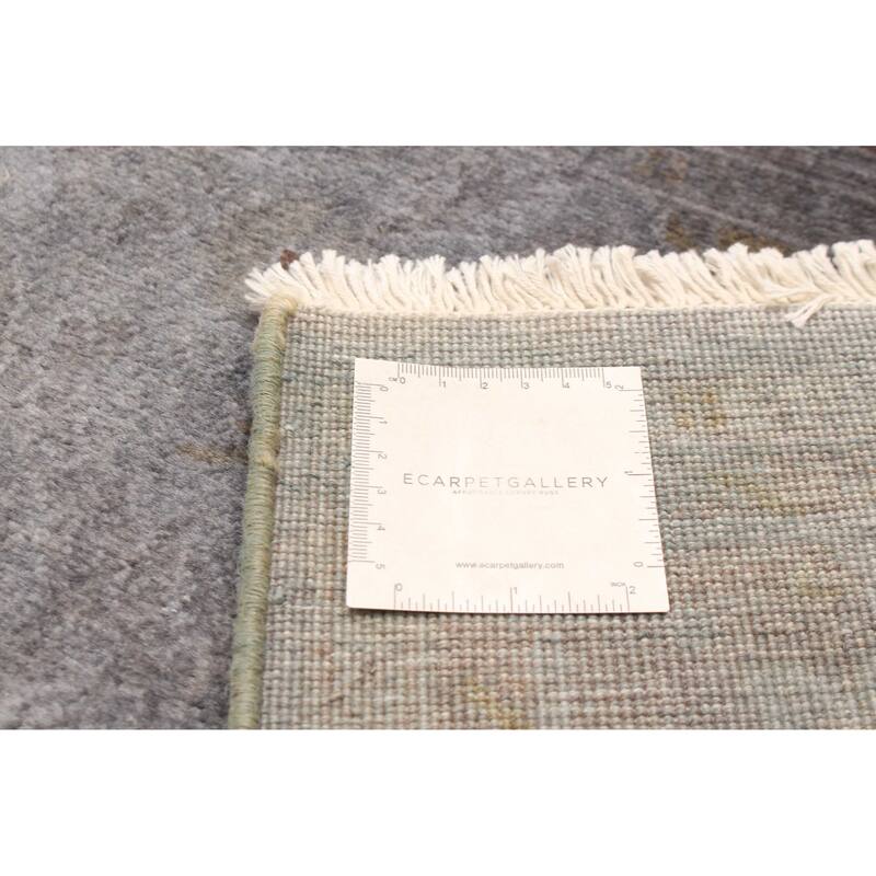 ECARPETGALLERY Hand-knotted Vibrance Grey Wool Rug - 2'2 x 12'0