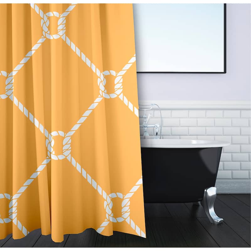 Ahoy Geometric Print 71x74-inch Shower Curtain