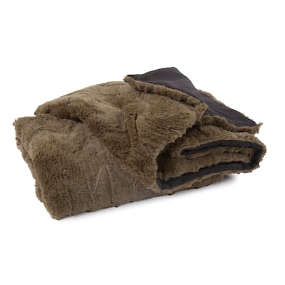 Allan Andrews Faux Angora Throw