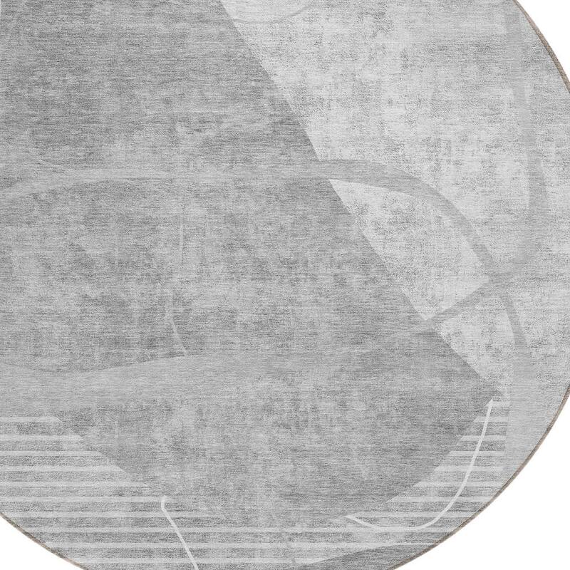 HomeRoots Abstract Transitional Rectangle Outdoor Rug