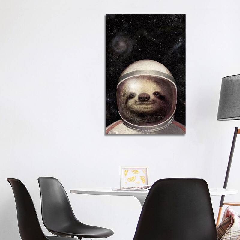 iCanvas "Space Sloth" by Eric Fan Canvas Print - 40x26x1.5