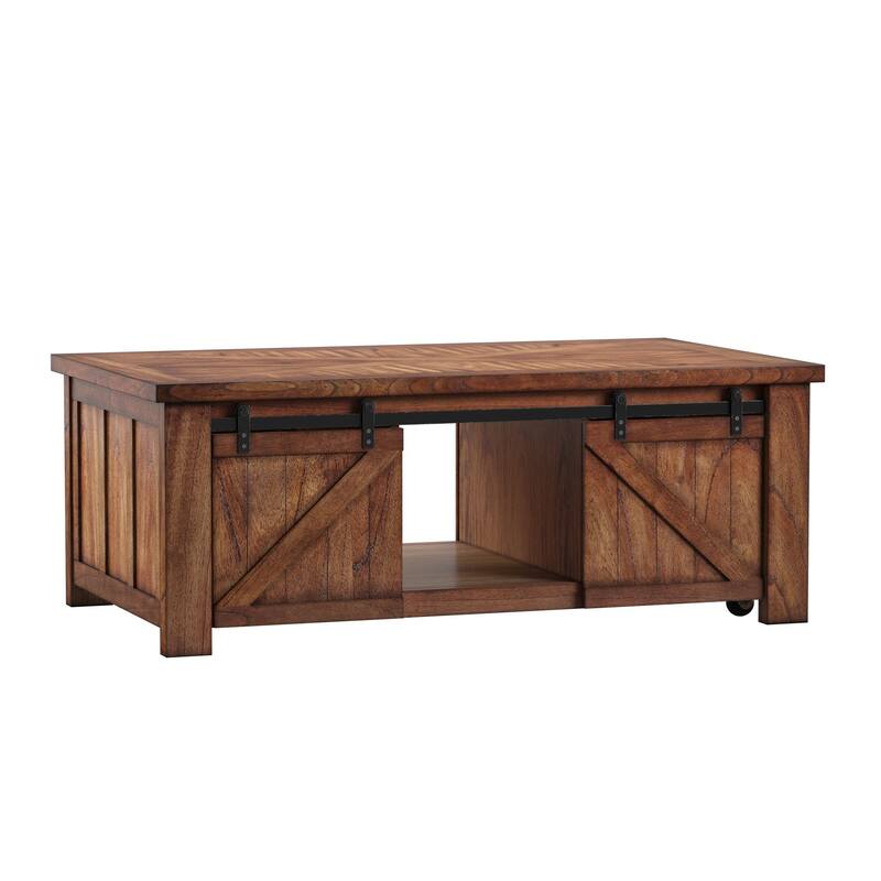 Sheldon Barn Door Coffee Table or Table Set by iNSPIRE Q Classic