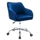 preview thumbnail 85 of 117, Corvus Braff Velvet Upholstered Adjustable Ergonomic Office Chair