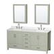 Option Light Green / Giotto Quartz Top / Brushed Nickel