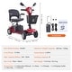 preview thumbnail 28 of 26, Mobility Scooter for Adults & Seniors - Folding Electric Powered Mobility Scooter