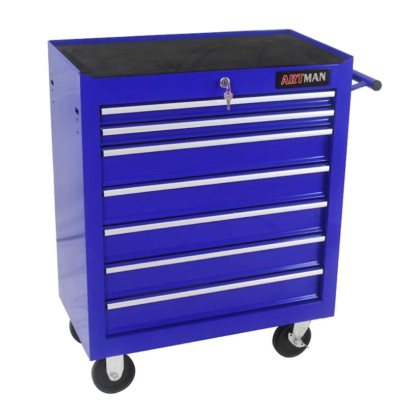 7 Drawers Steel Too Cart with 4 Wheels
