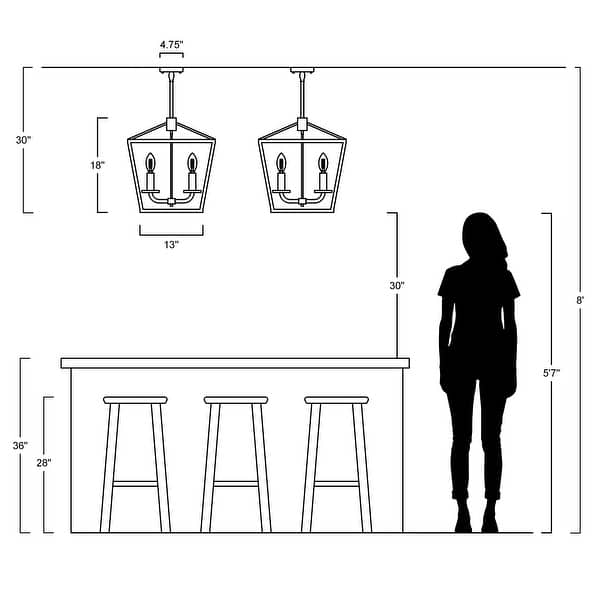 dimension image slide 0 of 7, Oria Iron Farmhouse Industrial Lantern LED Pendant, Oil Rubbed Bronze/Faux Wood by JONATHAN Y