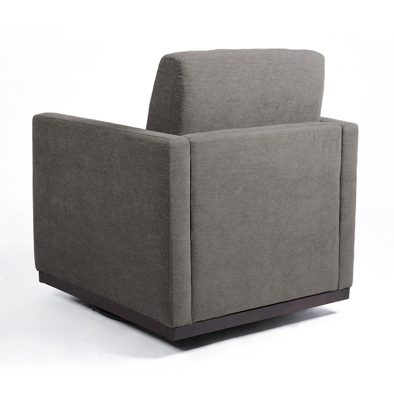 uixe Modern Upholstered Swivel Accent Chair with Pocket Spring Seat