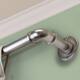 InStyleDesign Industrial Steel Pipe 1-inch Adjustable Curtain Rod - 120 to 170 inches - satin nickel