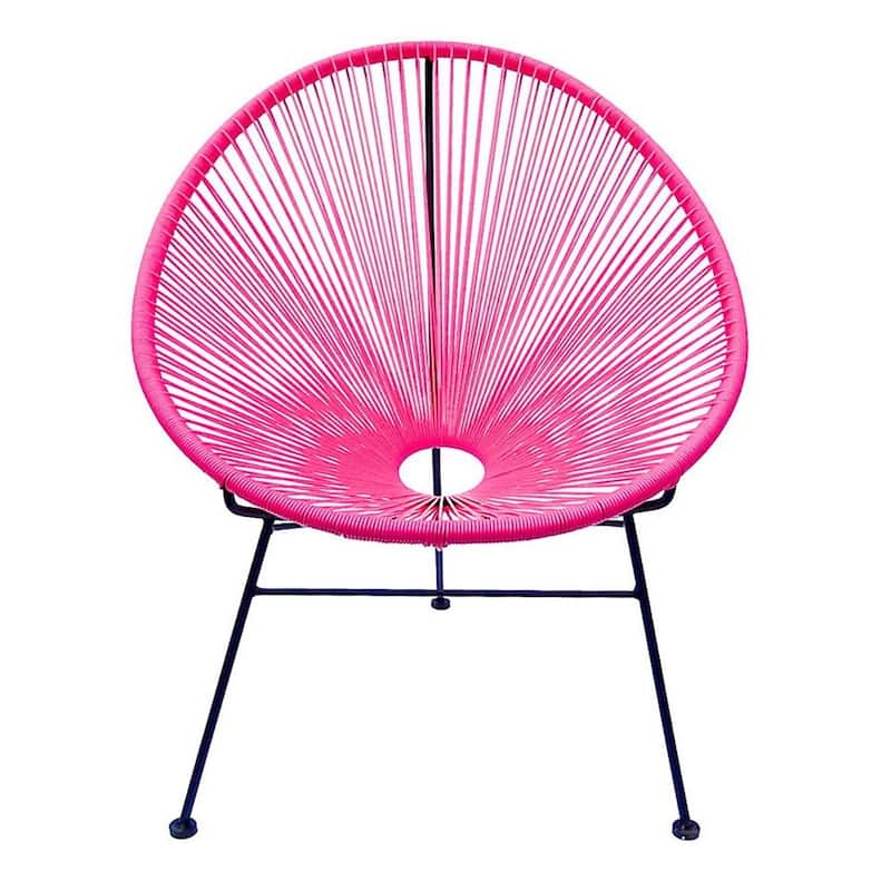 Acapulco Chair - H34.5xW28.5xD32.75 - Pink