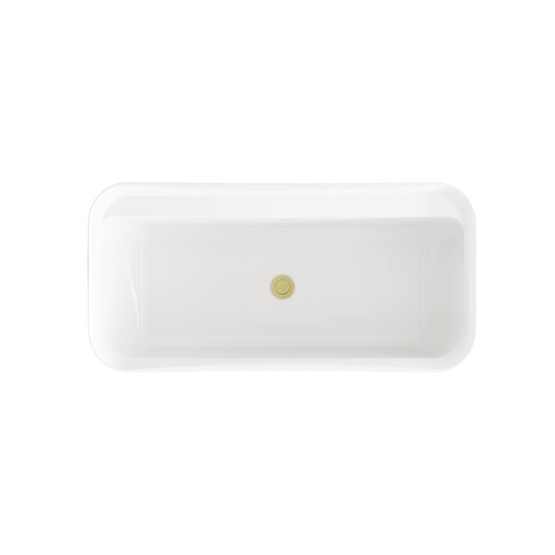 Haley Soaking Bathtub in Glossy White