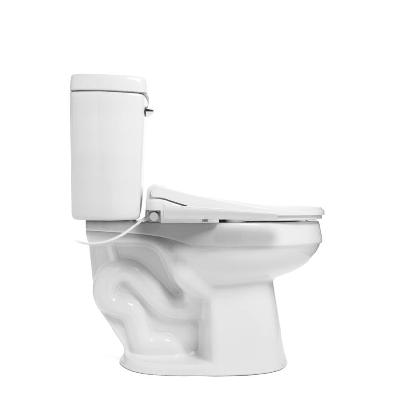 Brondell Thinline T22 Luxury Bidet Toilet Seat with Side Arm Control, White