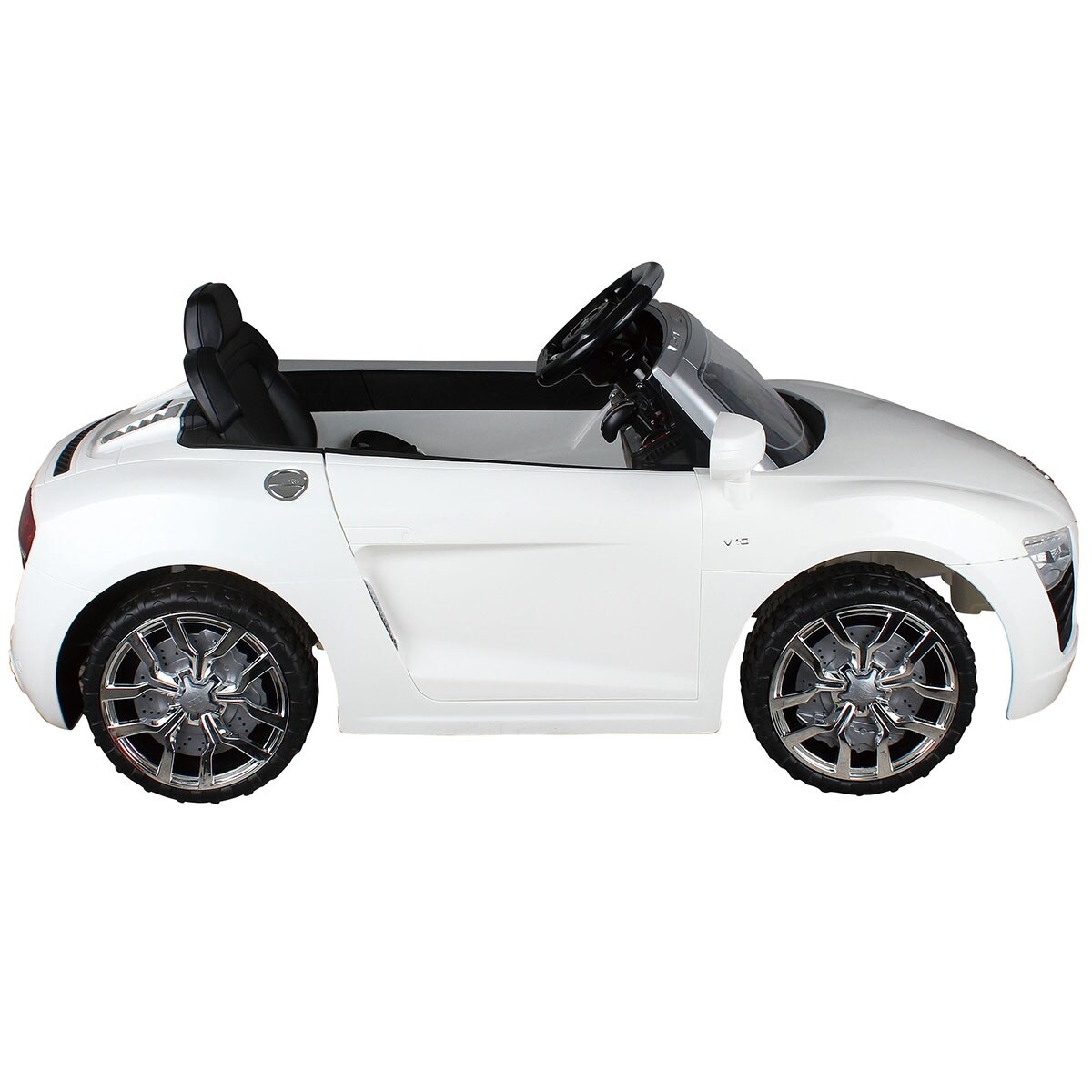 white audi toy car