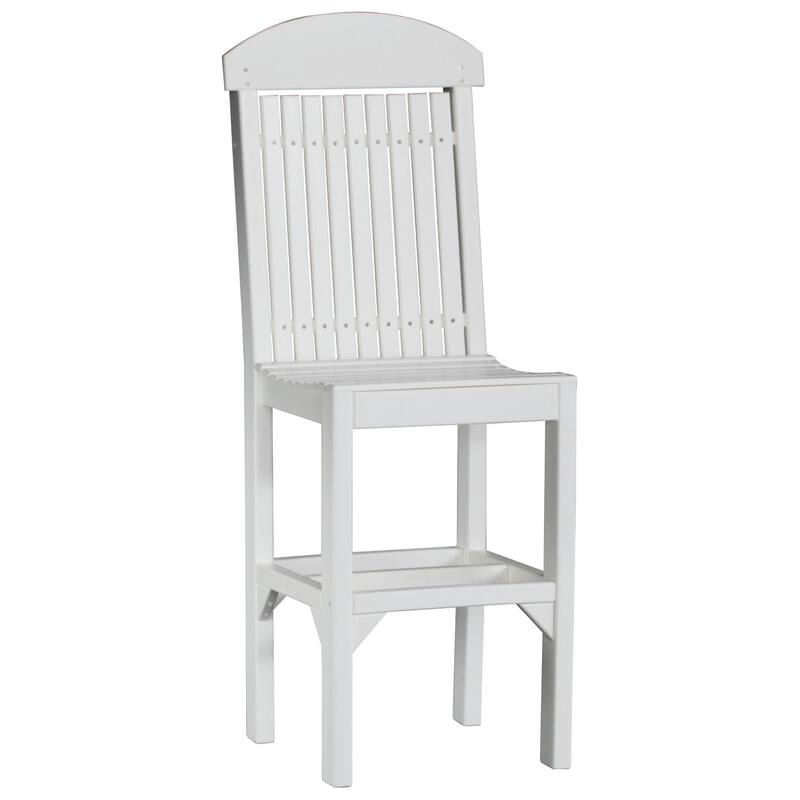 Set of 4 Poly Lumber Classic Dining Chairs - Side Chair - White - Extra Tall