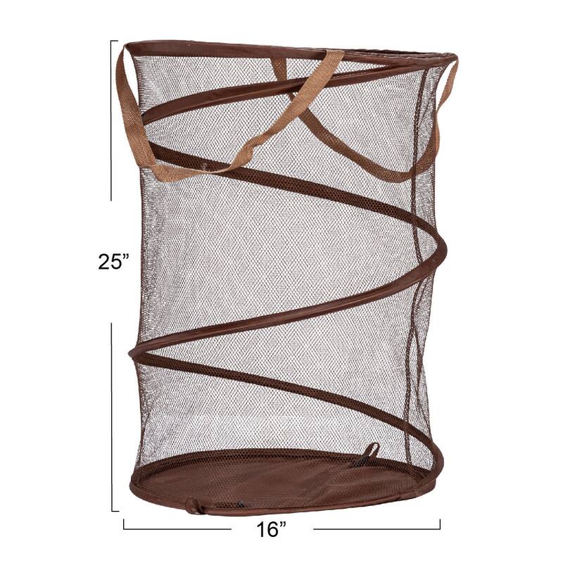 Household Essentials Pop-Up Mesh Laundry Hamper