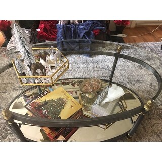 Kate and Laurel Felicia Decorative Mirrored Tray