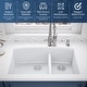 preview thumbnail 3 of 14, Karran Undermount Quartz Double Bowl Kitchen Sink