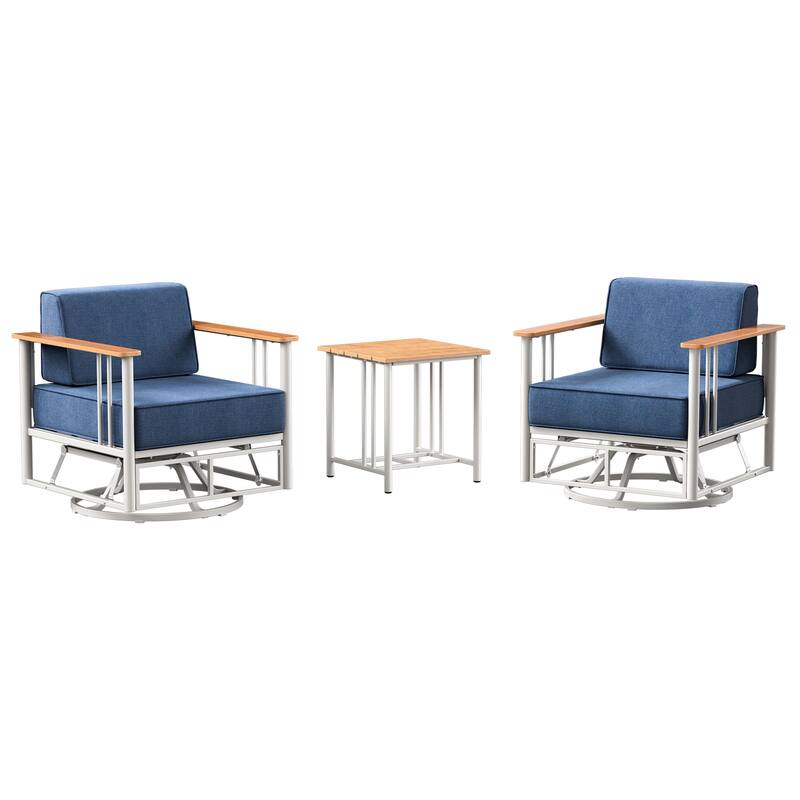 Outdoor Patio Funiture Set with Extra-Thick Seat cushion