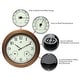 preview thumbnail 6 of 5, The Craftsman Indoor/Outdoor Wall Clock Thermometer 18 inch by Infinity Instruments - 18 x 2.25 x 18