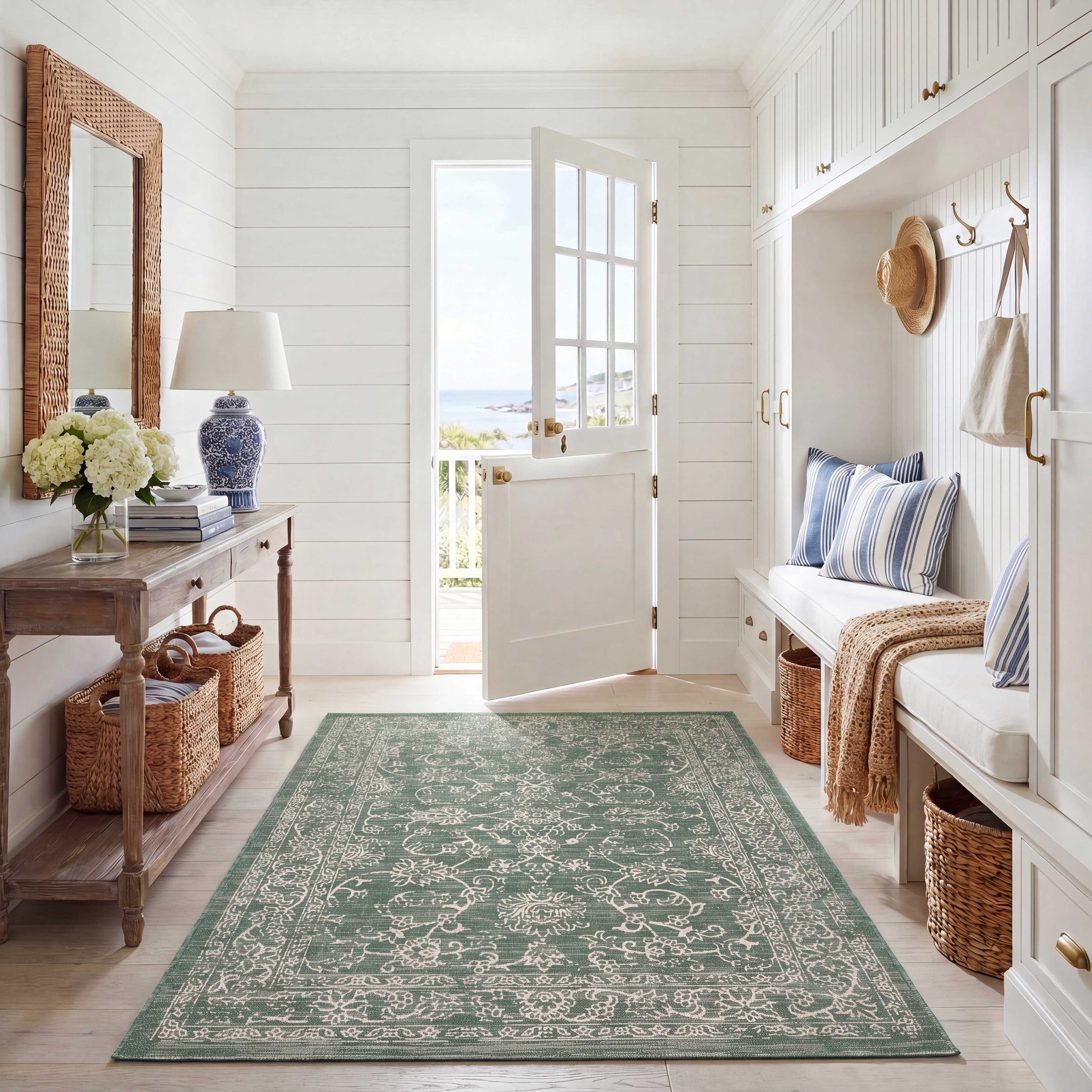 SAFAVIEH Courtyard Samuela Indoor/ Outdoor Waterproof Backyard Patio Rug