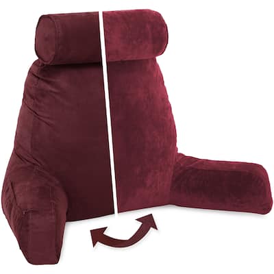Husband Bedrest Micro-Suede Reading Pillow