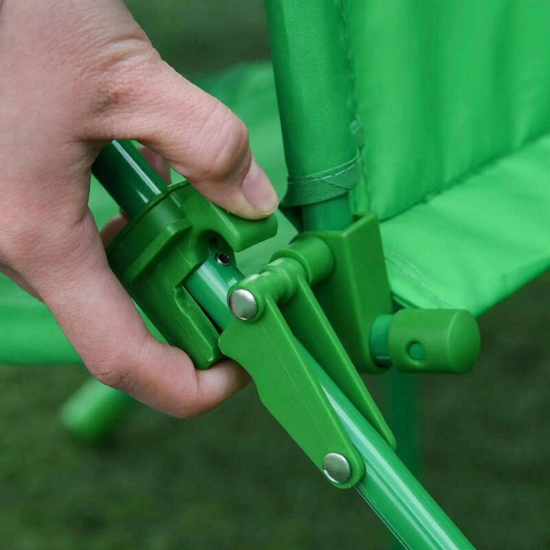Folding Kids Picnic Table Set,Frog Pattern,Adjustable Umbrella,Garden