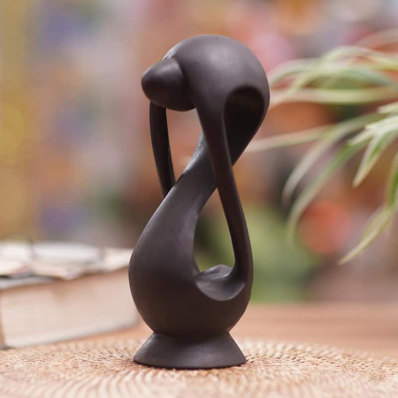 Novica Handmade My Eternal Lover Wood Sculpture