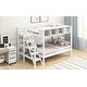 preview thumbnail 4 of 7, MDF Twin over Full Bunk Bed with Staircase and Built-in Storage Cabinets,Storage Staircase