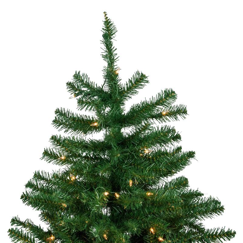 9' Pre-Lit Twin Falls Pine Artificial Christmas Tree, Clear Lights - 9 Foot